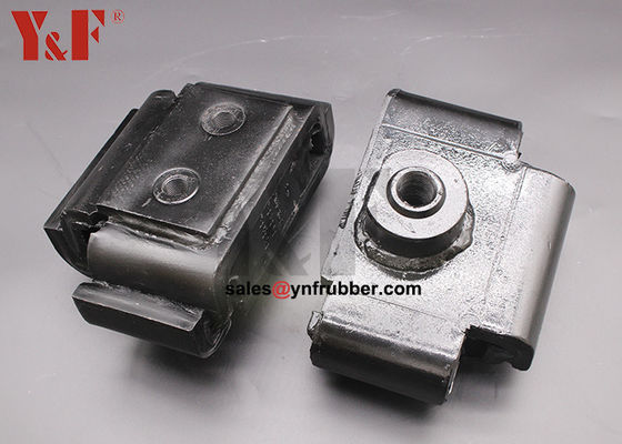OEM Black Flanged Rubber Mounts Supplier Shock Reduction Excelente