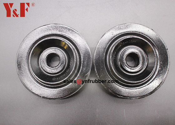 Pequenos montantes de borracha com flanges