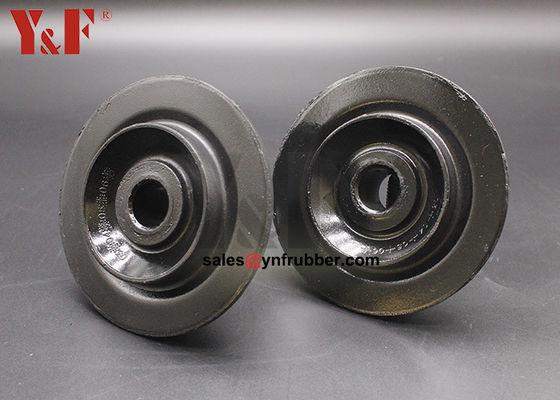 Pequenos montantes de borracha com flanges