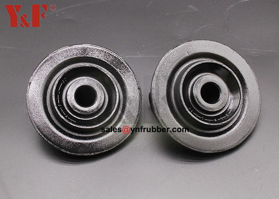 Pequenos montantes de borracha com flanges