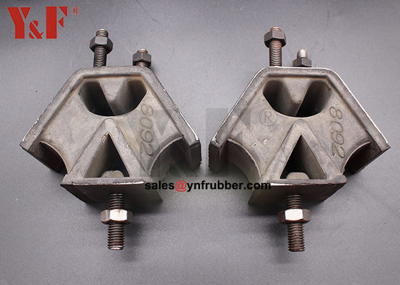 Isoladores de vibração de borracha de flange montados para máquinas de construção industrial