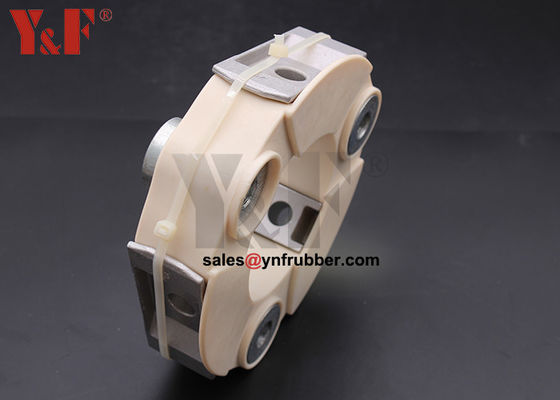 Conector cilíndrico de acoplamento de borracha flexível forte para conectar dois eixos