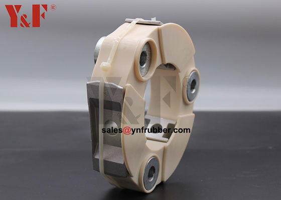 Conector cilíndrico de acoplamento de borracha flexível forte para conectar dois eixos