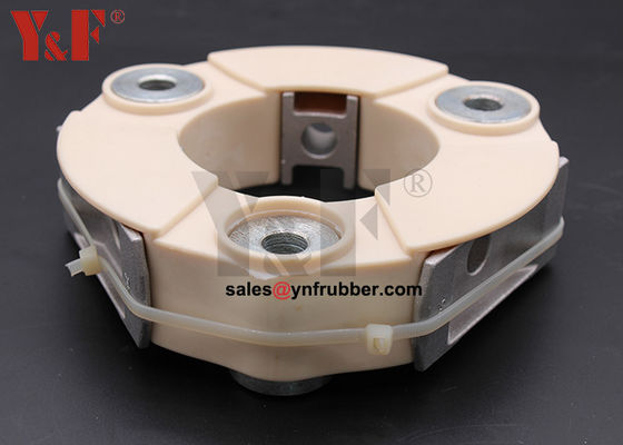Conector cilíndrico de acoplamento de borracha flexível forte para conectar dois eixos