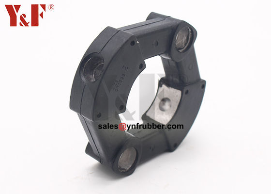 Conector de acoplamento de borracha preta Acessórios de tubos de borracha flexíveis