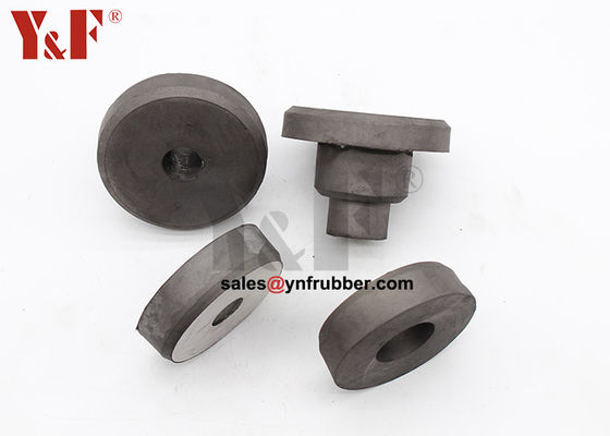 Pés de montagem de isolamento de borracha preta resistente a choques EC210 Motor de borracha