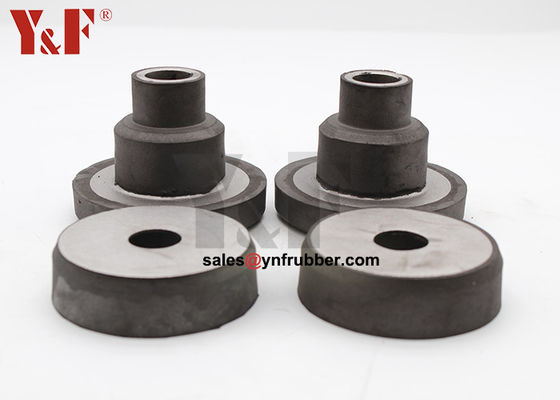 Pés de montagem de isolamento de borracha preta resistente a choques EC210 Motor de borracha